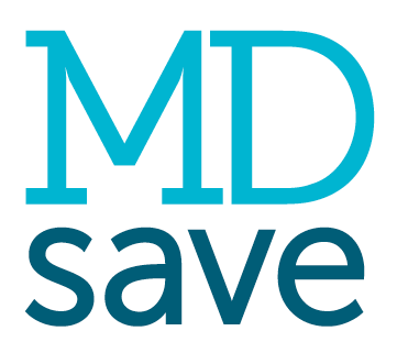 Picture of a square box that says: MD save